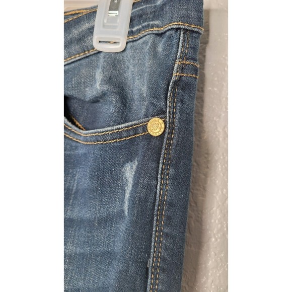 Rock & Republic Jeans‎ Womens 10 Mid Rise Berlin Straight Rinse Wash Blue Denim - Picture 4 of 15